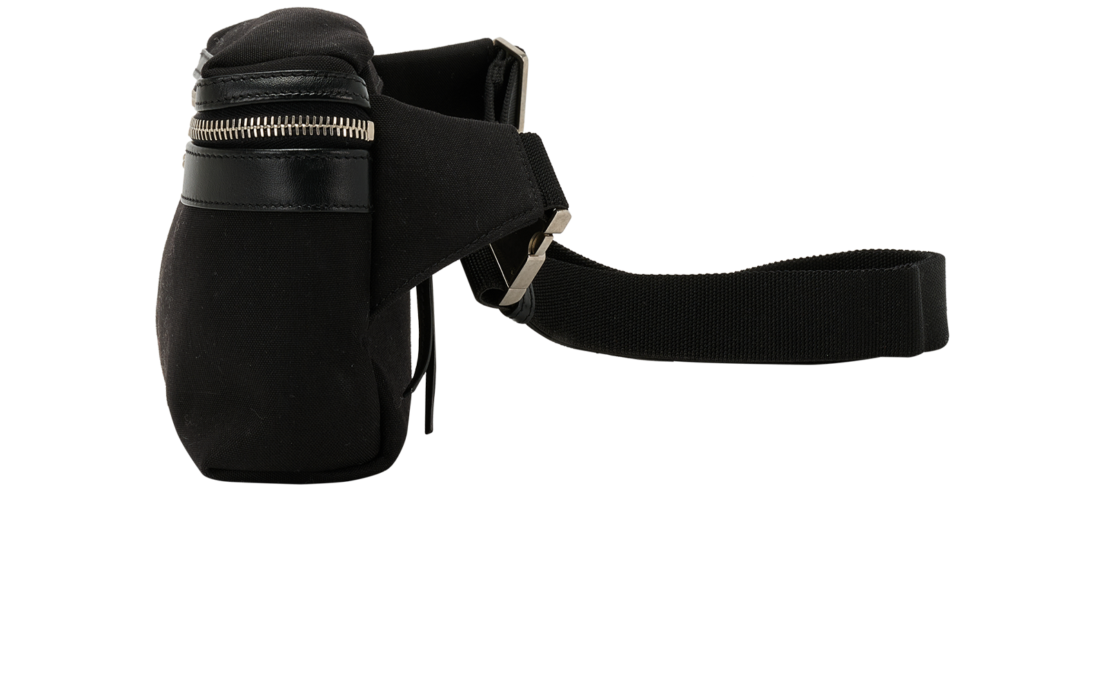 Bum Bag, &pound;250, Handbags, Black, Canvas/Leather, Bottom view